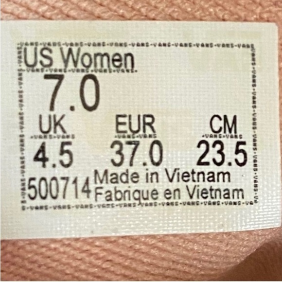 VANS pastel tie-dye in pink/peach. Low top. Women's size 7. Very good preowned! - Picture 12 of 12